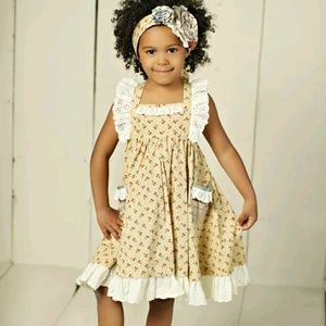 New mustard pie dress amber Fields